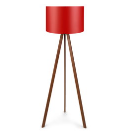 Opviq AYD-1573 Lámpara de Pie Rojo y Marrón